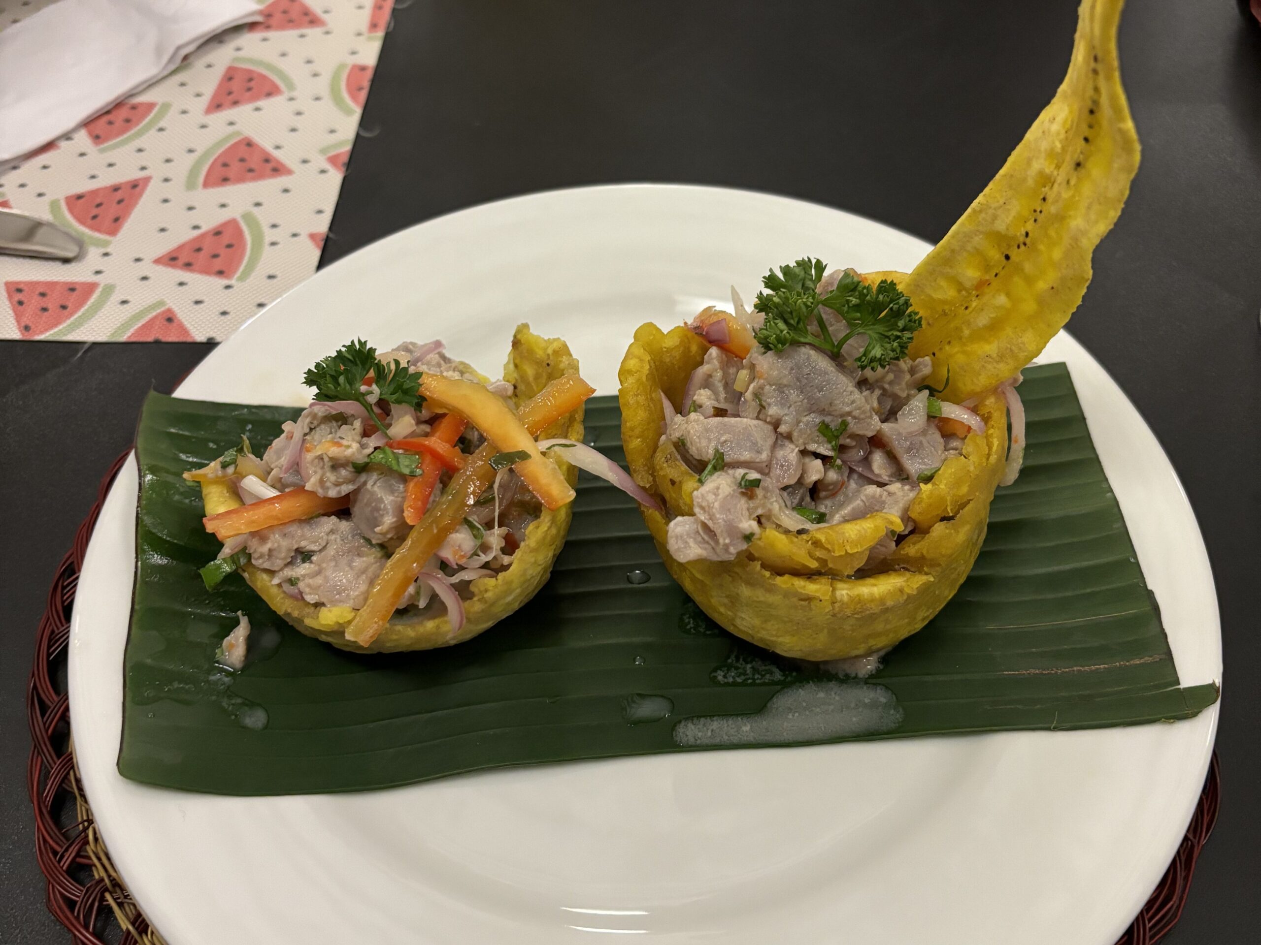Plato con ingredientes locales del Chocó